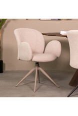 LABEL51 LABEL51 Eetkamerstoel Kimball - Naturel - Boucle