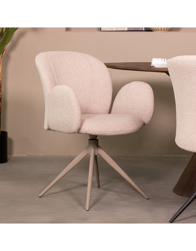 LABEL51 LABEL51 Eetkamerstoel Kimball - Naturel - Boucle