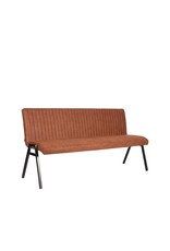 LABEL51 LABEL51 Eetkamerbank Matz - Cognac - Microfiber - 175 cm