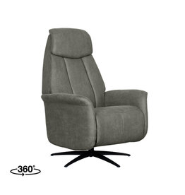 Damn LABEL51 Fauteuil Oslo - Taupe - Kunstleder - 1-Motorig