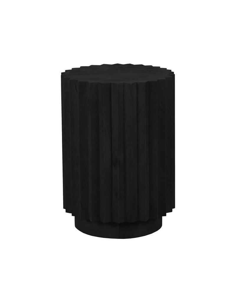 Damn LABEL51 Bijzettafel Novan - Zwart - Mangohout - 35 cm
