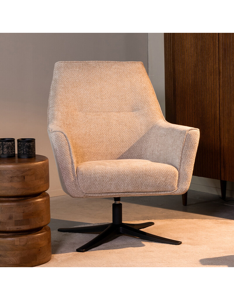 Damn LABEL51 Fauteuil Tod - Clay - Chenille - 76 cm