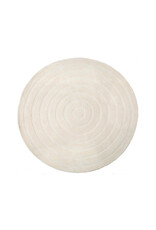 Damn LABEL51 Vloerkleden Agra - Ivoor - Polyester - 200x200 cm - Rond