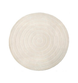 Damn LABEL51 Vloerkleden Agra - Ivoor - Polyester - 200x200 cm - Rond