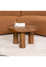 Damn LABEL51 Salontafel Elly - Nature Smooth - Mangohout - 60 cm - Rond