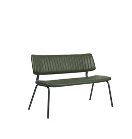 Damn LABEL51 Eetkamerbanken Gusto - Hunter - Kunstleder - 120 cm