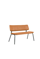 Damn LABEL51 Eetkamerbanken Gusto - Cognac - Kunstleder - 120 cm