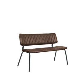 Damn LABEL51 Eetkamerbanken Gusto - Bruin - Kunstleder - 120 cm