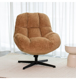 Damn LABEL51 Fauteuil Huxley - Cognac - Chenille - One Size