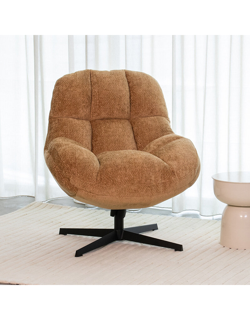 Damn LABEL51 Fauteuil Huxley - Cognac - Chenille - One Size