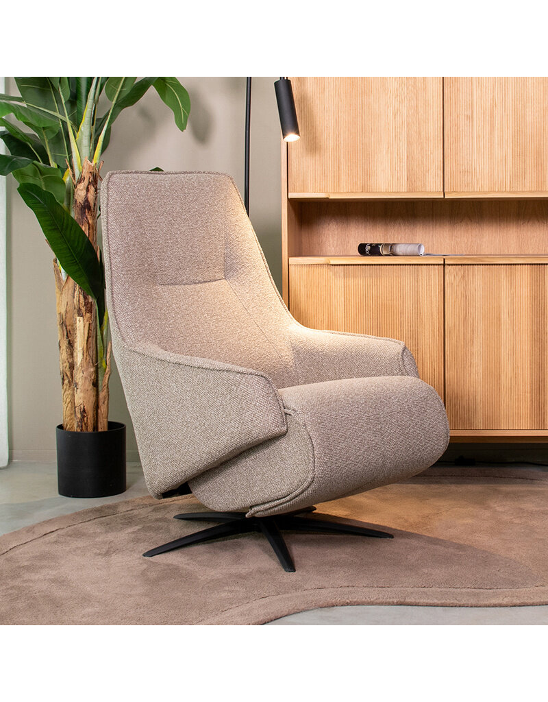 Damn LABEL51 Fauteuil Odense - Mushroom - Boucle - 2-Motorig