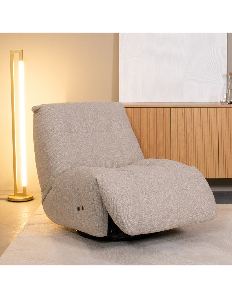 Damn LABEL51 Fauteuil Relax and Recharge - Naturel - Boucle - Met Accu