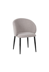 Damn LABEL51 Eetkamerstoel Yuki - Naturel - Boucle - Taupe Metalen Frame