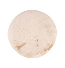 Damn LABEL51 Vloerkleden Indy - Beige - Polyester - 200x200 cm - Rond