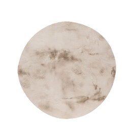 Damn LABEL51 Vloerkleden Indy - Licht Taupe - Polyester - 200x200 cm - Rond