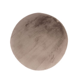 Damn LABEL51 Vloerkleden Indy - Taupe - Polyester - 200x200 cm - Rond