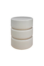 Damn LABEL51 Bijzettafel Milly - Soft Sand - Mangohout - 35 cm - Rond
