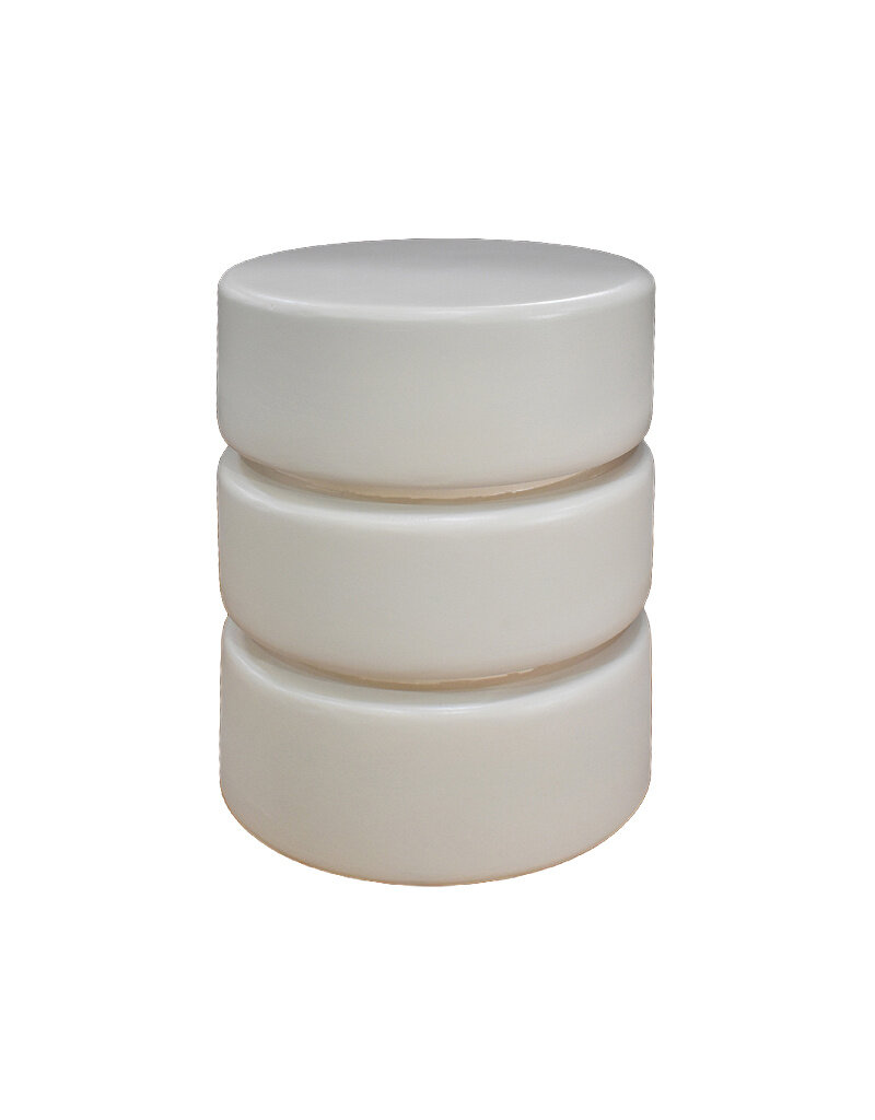 Damn LABEL51 Bijzettafel Milly - Soft Sand - Mangohout - 35 cm - Rond