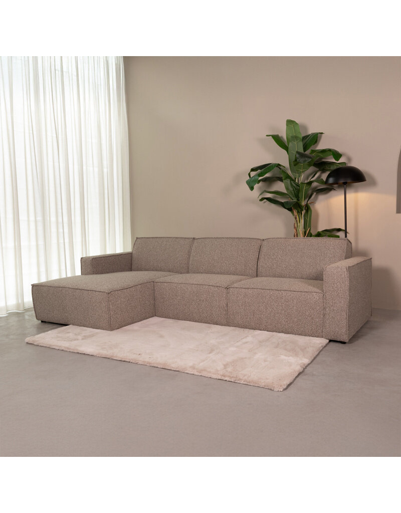 Damn LABEL51 Hoekbank Kay - Mushroom Royal Boucle - Boucle - Loungebank Links
