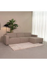Damn LABEL51 Hoekbank Kay - Mushroom Royal Boucle - Boucle - Loungebank Rechts