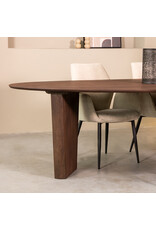 Damn LABEL51 Eetkamertafel Wow - Espresso - Mangohout - 300 cm
