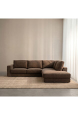 Damn LABEL51 Hoekbank Valero - Retro Taupe Tresor - Chenille - Hoekbank Rechts
