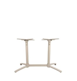 Damn LABEL51 Eetkamertafel Tafelpoot Vouwbaar - Taupe - Metaal - 72 cm - Dubbel