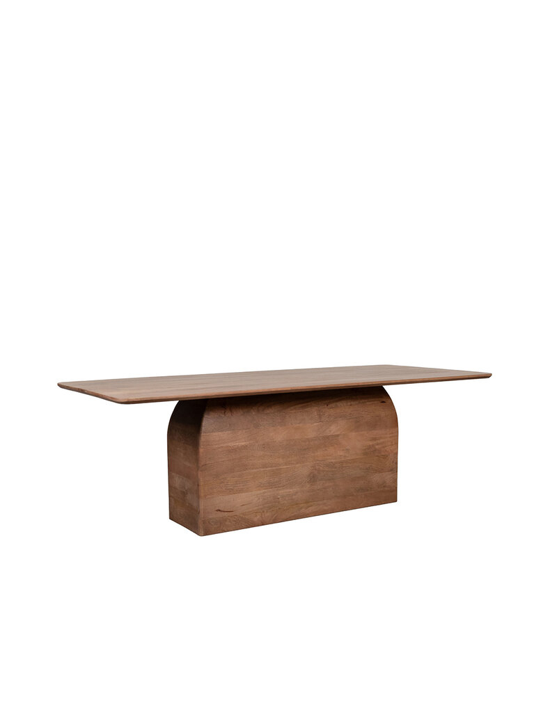 Damn LABEL51 Eetkamertafel Owen - Nature Smooth - Mangohout - 200 cm - Rechthoek