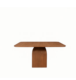 Damn LABEL51 Eetkamertafel Ingo - Nature Smooth - Mangohout - 140 cm - Vierkant