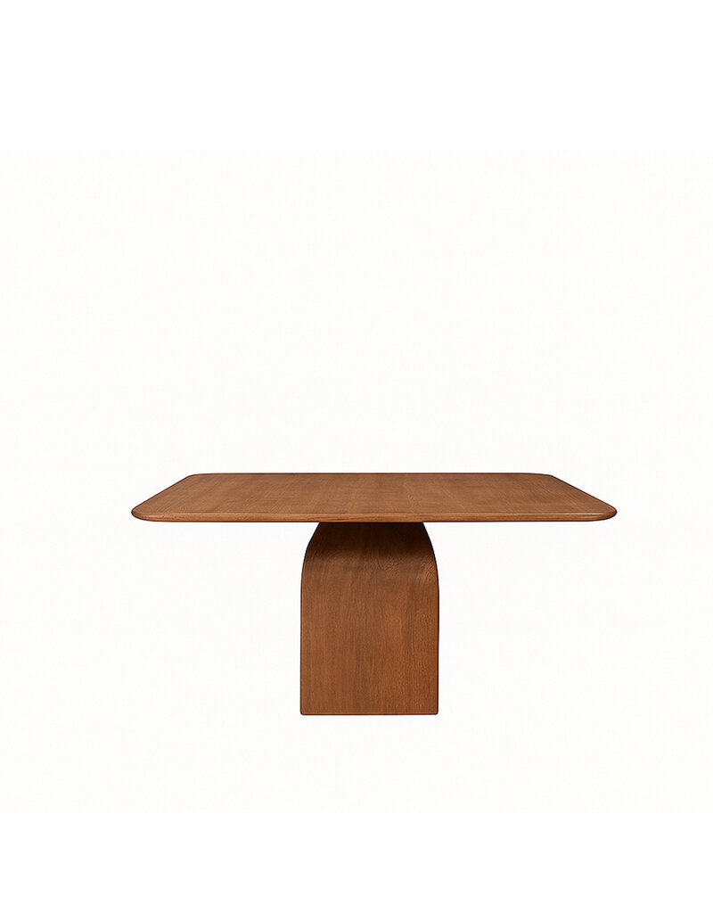 Damn LABEL51 Eetkamertafel Ingo - Nature Smooth - Mangohout - 140 cm - Vierkant