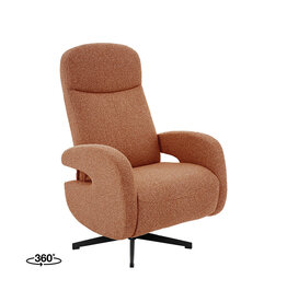 Damn LABEL51 Fauteuil Esbjerg - Antraciet - Boucle - One Size