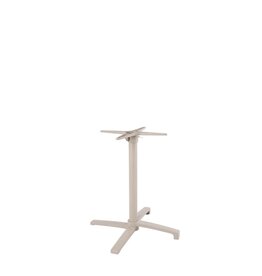 Damn LABEL51 Eetkamertafel Tafelpoot Vouwbaar - Taupe - Metaal - 4-Poot