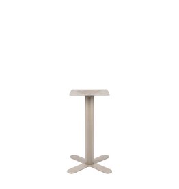 Damn LABEL51 Eetkamertafel X-Poot - Taupe - Metaal - X-Poot 50x50 cm