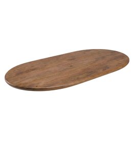 Damn LABEL51 Eetkamertafel Tafelblad Halve Cirkel - Nature Smooth - Mangohout - 240 cm - Halve Cirkel