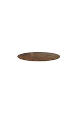 Damn LABEL51 Eetkamertafel Tafelblad Rond - Espresso - Mangohout - 110 cm - Rond Sloppy