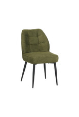 Damn LABEL51 Eetkamerstoel Liam - Hunter - Geweven - Zwart Metalen Frame