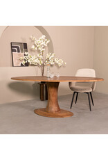 Damn LABEL51 Eetkamertafel Craft - Nature Smooth - Mangohout - 230 cm - Ovaal