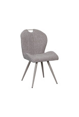 Damn LABEL51 Eetkamerstoel Silly - Mushroom - Boucle - Taupe Metalen Frame