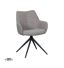 Damn LABEL51 Eetkamerstoel Sawa - Mushroom - Boucle