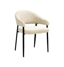 Damn LABEL51 Eetkamerstoel Sora - Naturel - Boucle