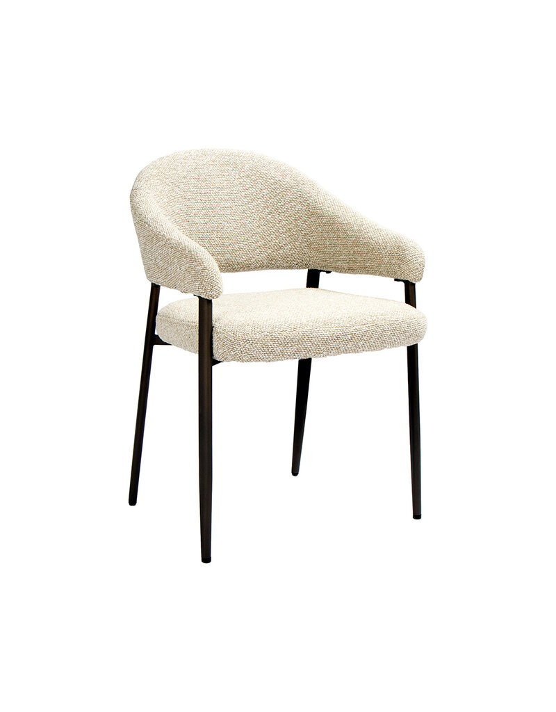 Damn LABEL51 Eetkamerstoel Sora - Naturel - Boucle