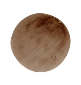Damn LABEL51 Vloerkleden Indy - Chocolate - Polyester - 200x200 cm - Rond