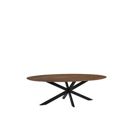 Damn LABEL51 Eetkamertafel James - Nature Smooth - Mangohout - 160 cm - Ovaal