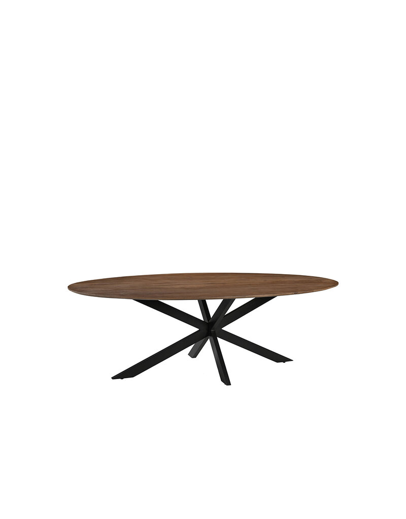 Damn LABEL51 Eetkamertafel James - Nature Smooth - Mangohout - 190 cm - Ovaal