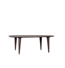 Damn LABEL51 Eetkamertafel Fly - Espresso - Mangohout - 180 cm - Organisch