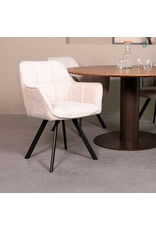 Damn LABEL51 Eetkamerstoel Riley - Naturel - Geweven
