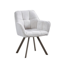Damn LABEL51 Eetkamerstoel Riley - Naturel - Geweven