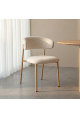 Damn LABEL51 Eetkamerstoel Kaito - Naturel - Geweven - Naturel Houten Frame