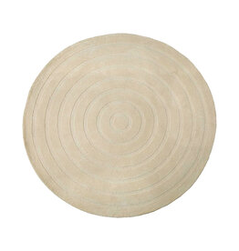 Damn LABEL51 Vloerkleden Agra - Zand - Polyester - 200x200 cm - Rond