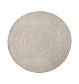 Damn LABEL51 Vloerkleden Agra - Taupe - Polyester - 200x200 cm - Rond